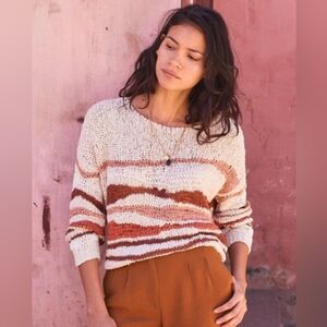 Sézane Casey Metallic Trim Knit Jumper